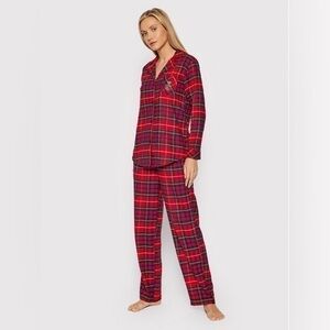Ralph Lauren Black Label Plaid Fleece Pajama set